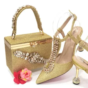 2023 shoes women high heels pumps big bag matching shoe set Italian handbags for ladies