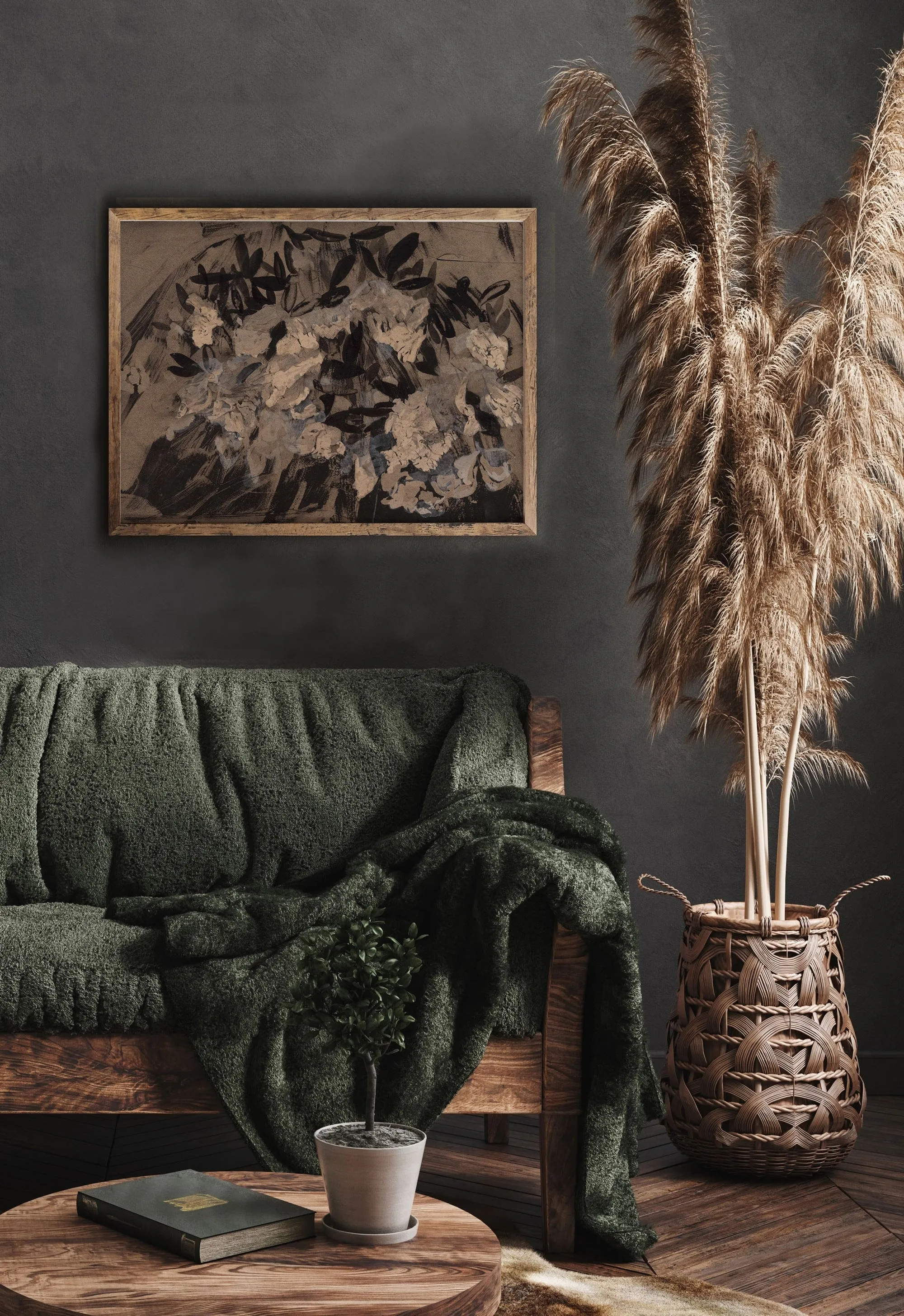 Abstract Floral 2 Vintage Wall Art