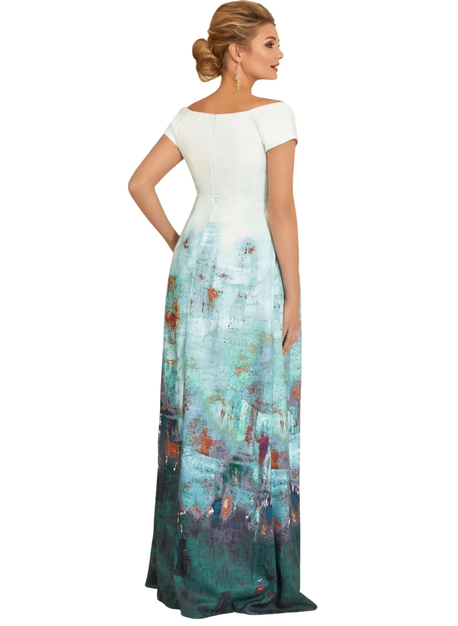 Aria Maternity Gown - Aquatic Ombre