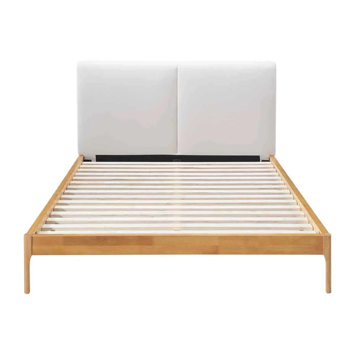 Austen Double Bed (Oak, Cream)