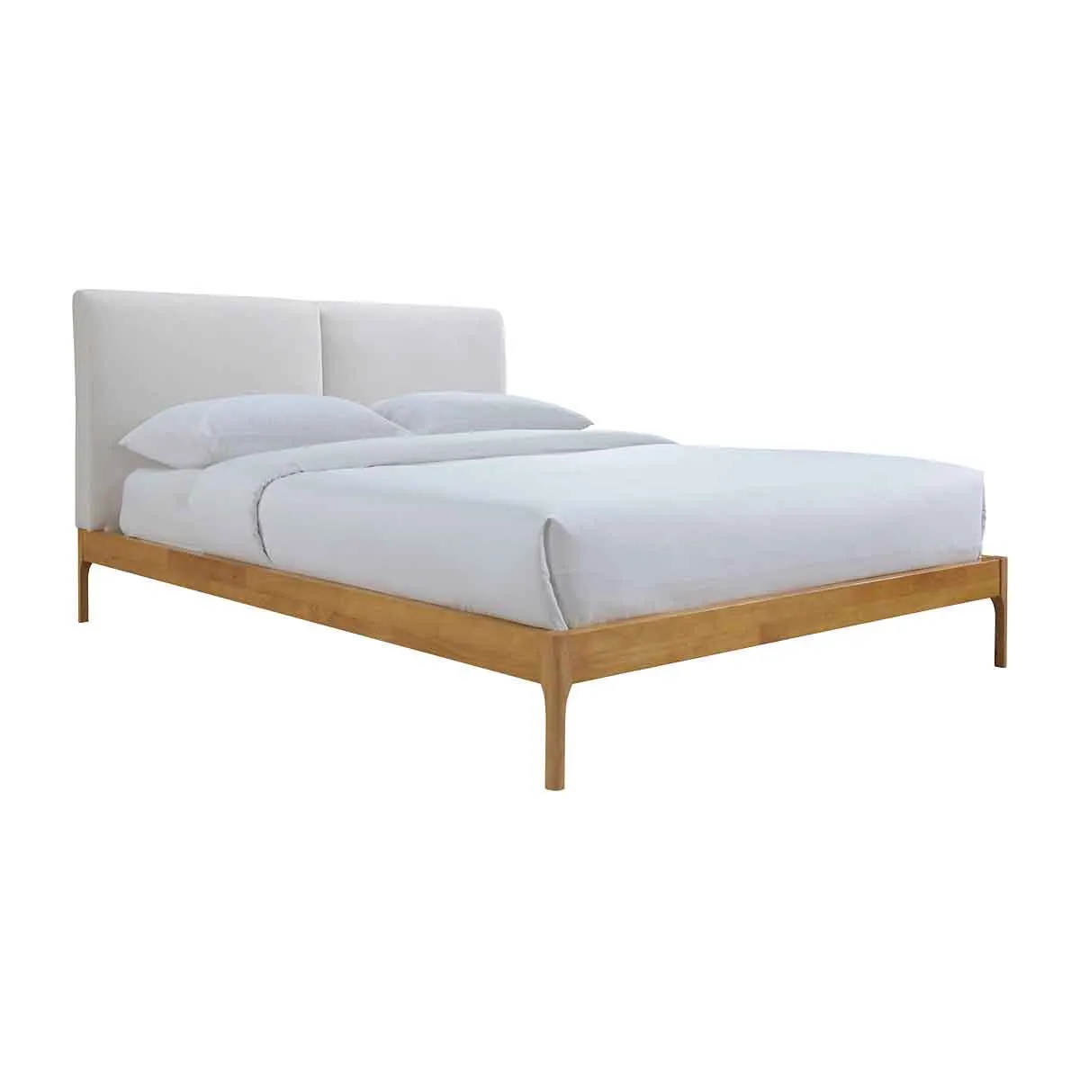 Austen Double Bed (Oak, Cream)