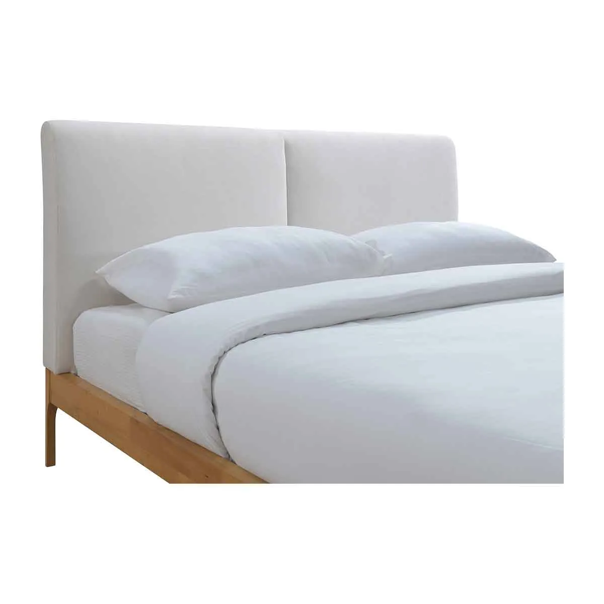 Austen Double Bed (Oak, Cream)