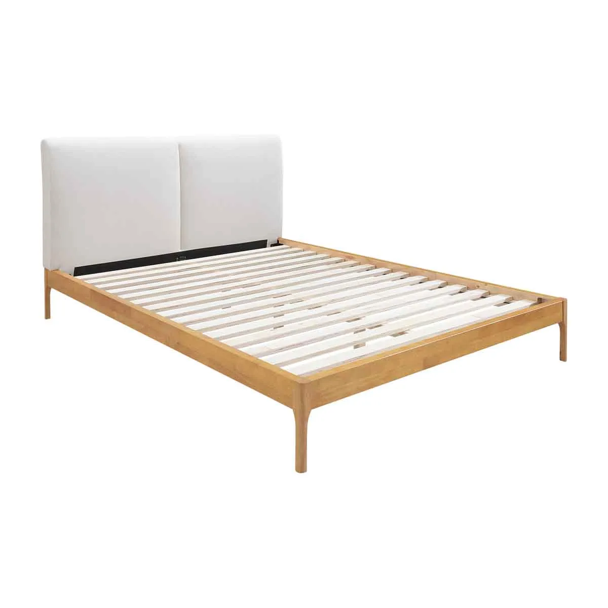 Austen Double Bed (Oak, Cream)