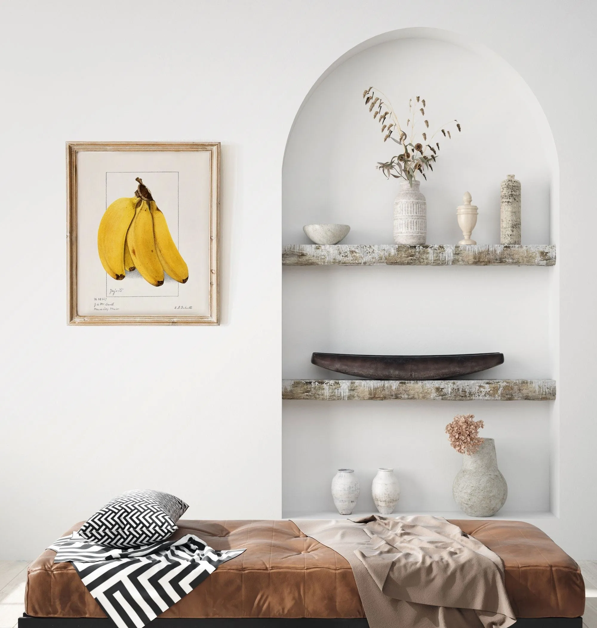 Banana Vintage Botanical Wall Art