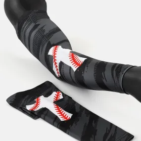 Baseball Cross Black OPS Kids Arm Sleeve