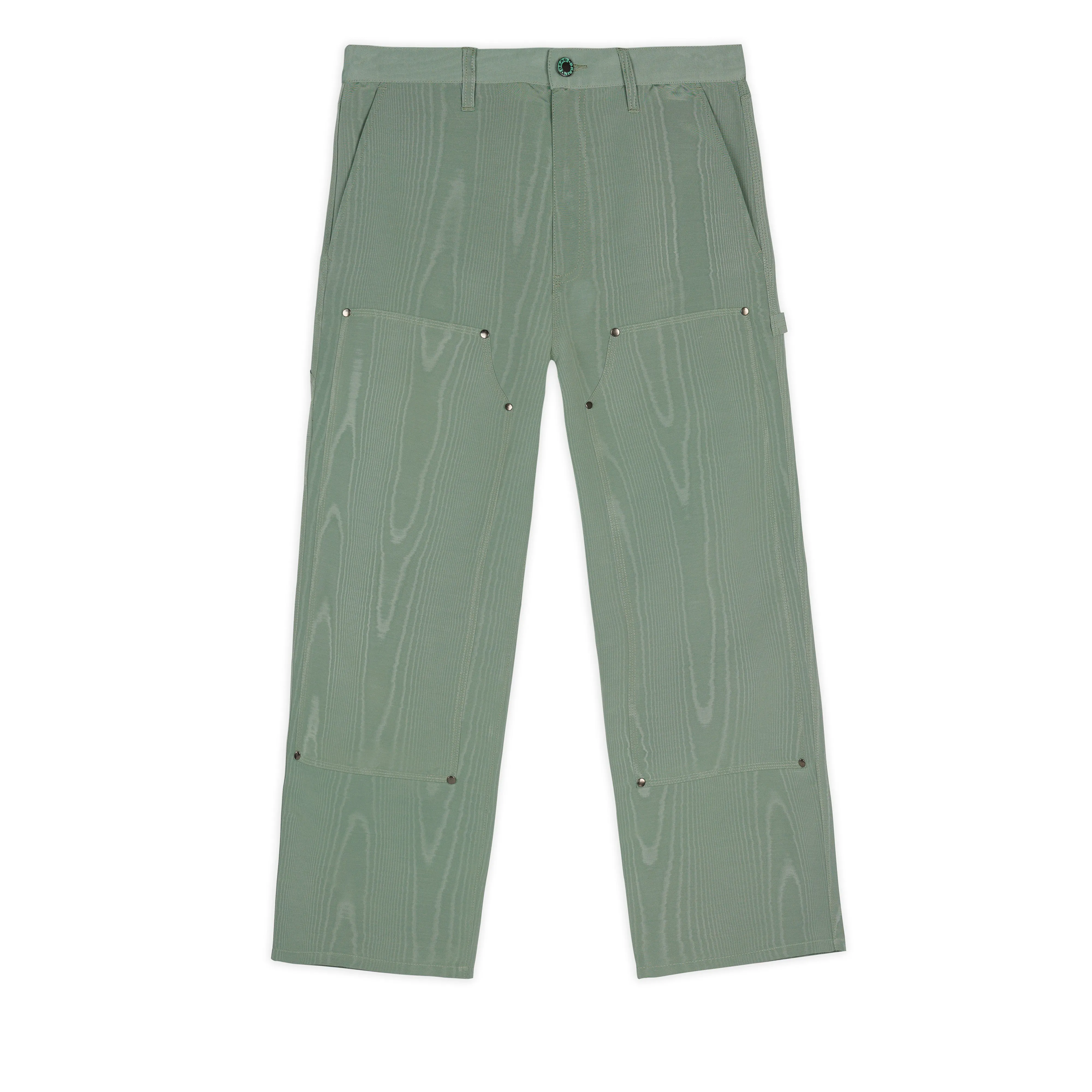 Brain Dead - Men's Moire Double Knee Pant - (Seafoam)
