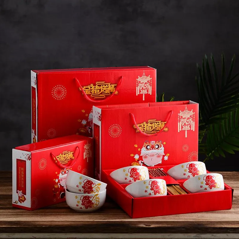 Cartoon Dinnerware Wedding Gift Bowl