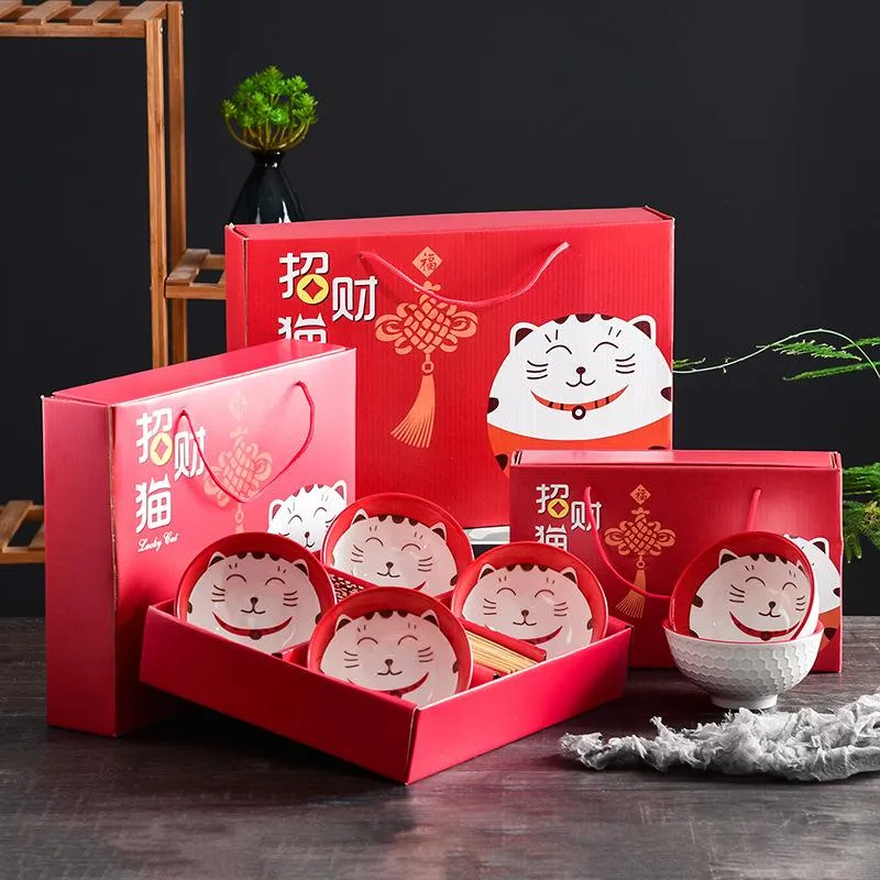 Cartoon Dinnerware Wedding Gift Bowl