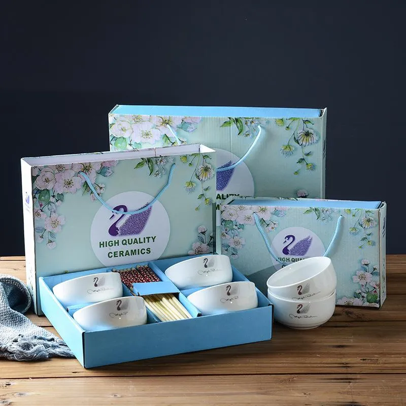 Cartoon Dinnerware Wedding Gift Bowl