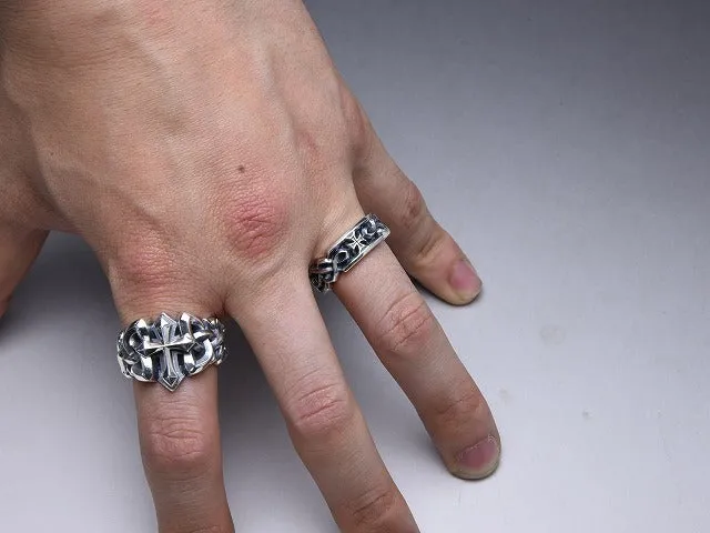 Celtic Chain Cross Ring