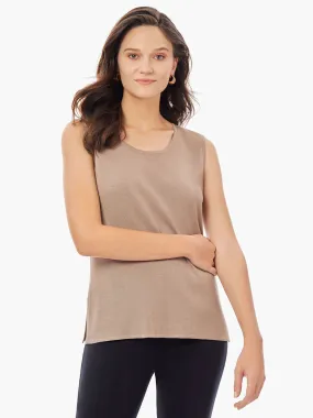Classic Knit Tank Top, Macchiato