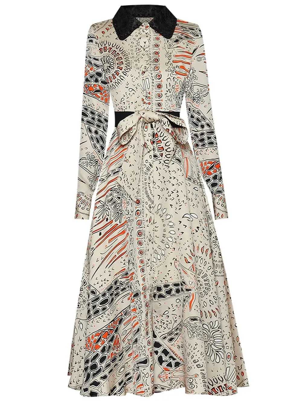 COSSETA Printed Maxi Dress