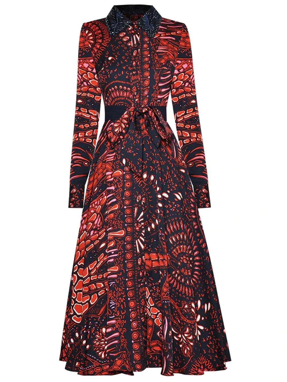 COSSETA Printed Maxi Dress