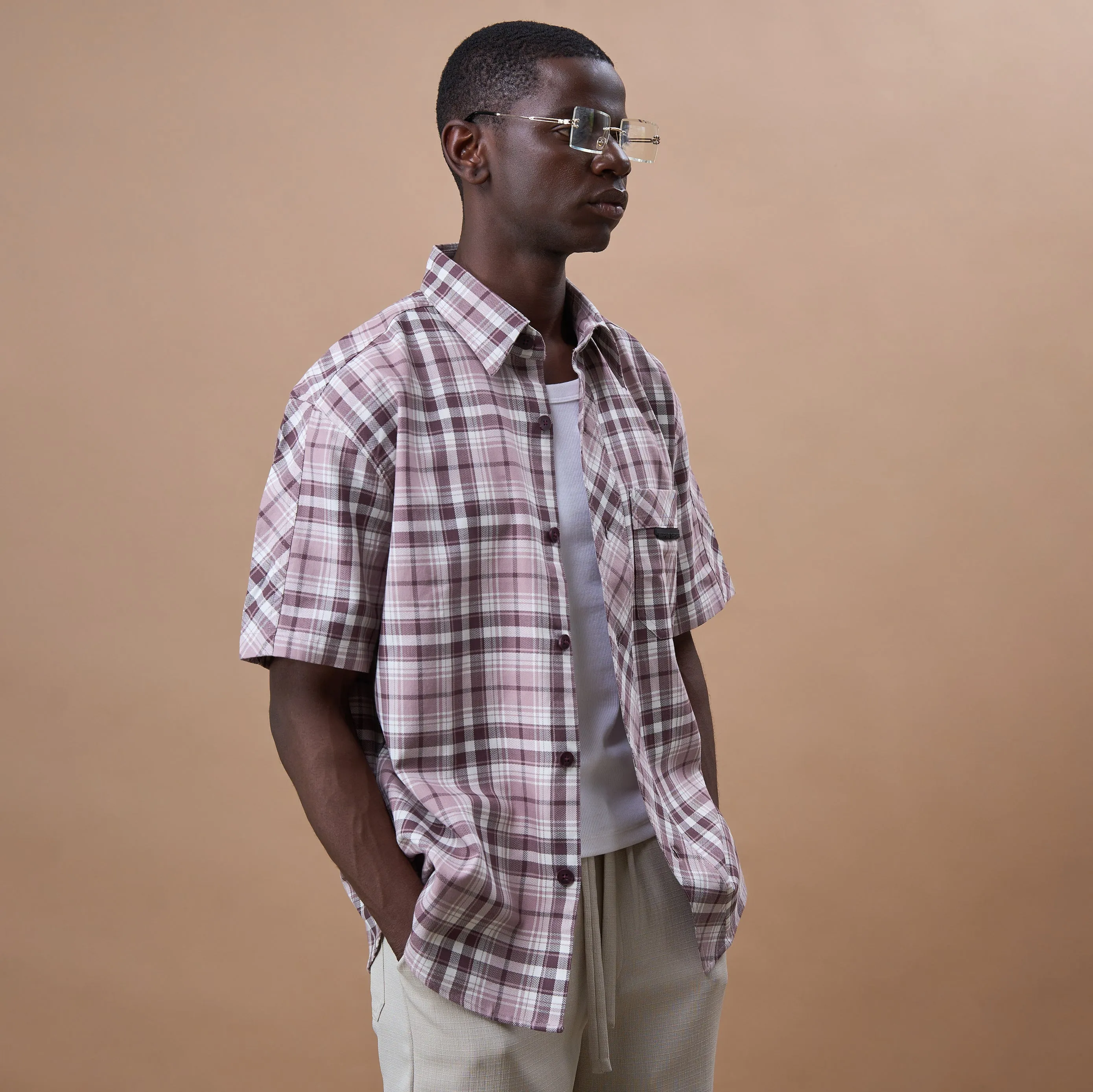 CROSS CUT CHECKS SHIRT