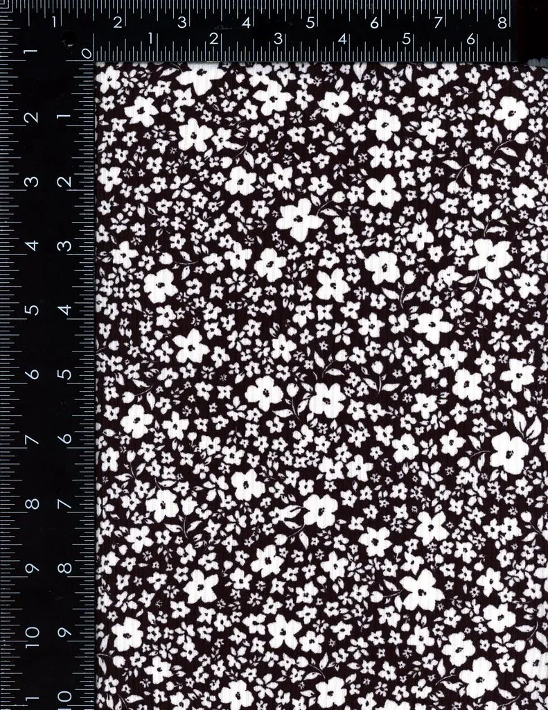 DITSY FLORAL ON SOFT POLYESTER SPANDEX 4X2 RIB NFF210122-026