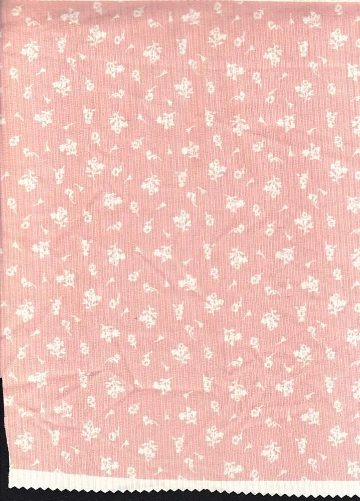DITSY FLORAL PRINTED ON SOFT POLYESTER SPANDEX 4X2 RIB NFF190918-026