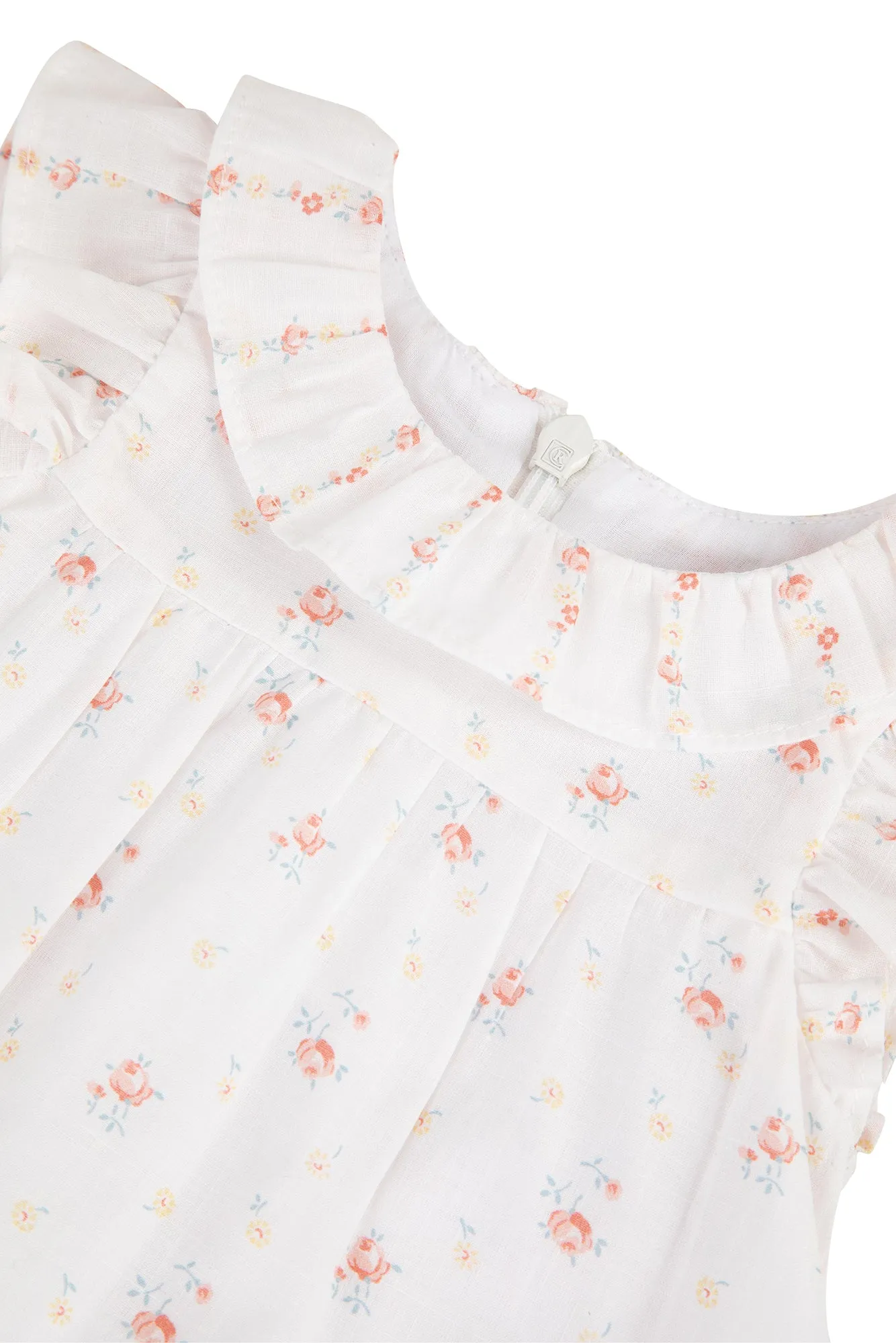 Dress - White Print Floral