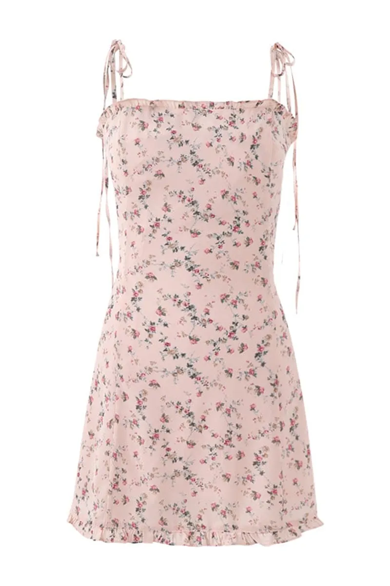 Evianna Floral Print Mini Dress
