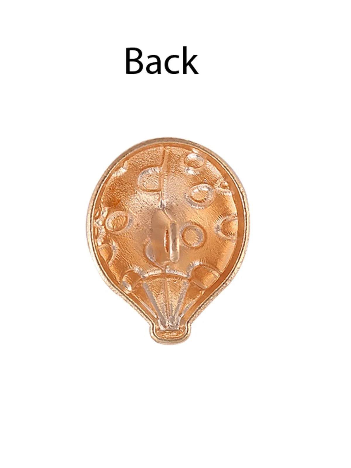 Fancy Parachute Golden Tone with Enamel Colour Metal Button