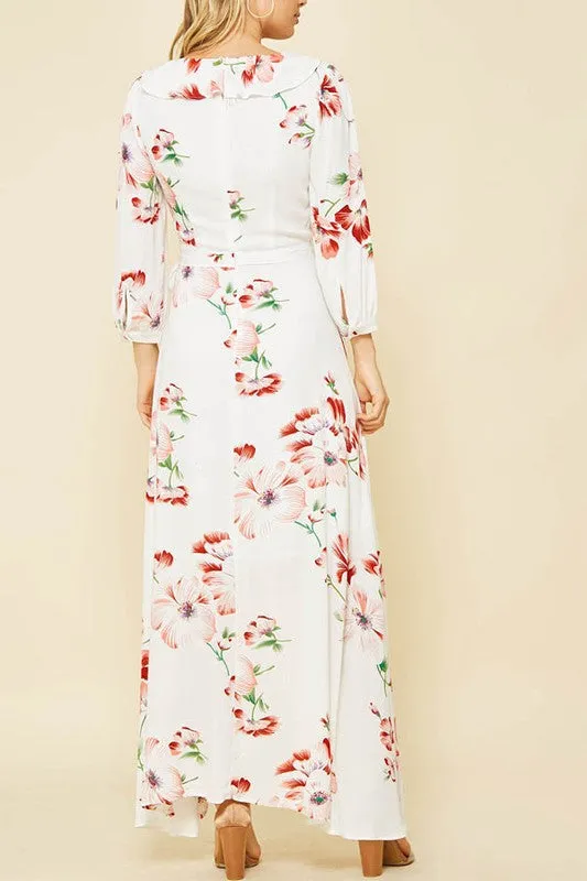 Floral High Low Dress