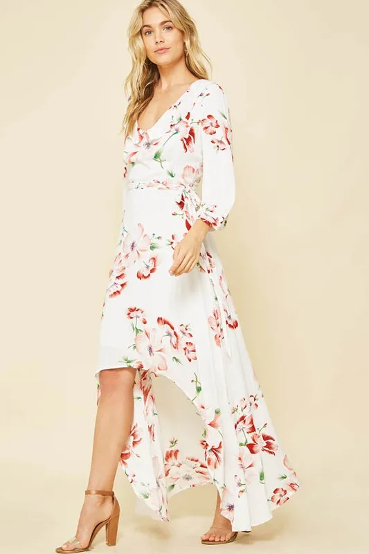 Floral High Low Dress
