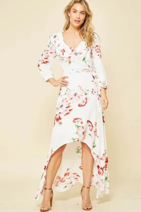 Floral High Low Dress