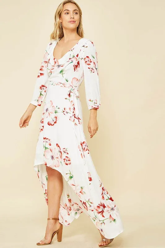 Floral High Low Dress