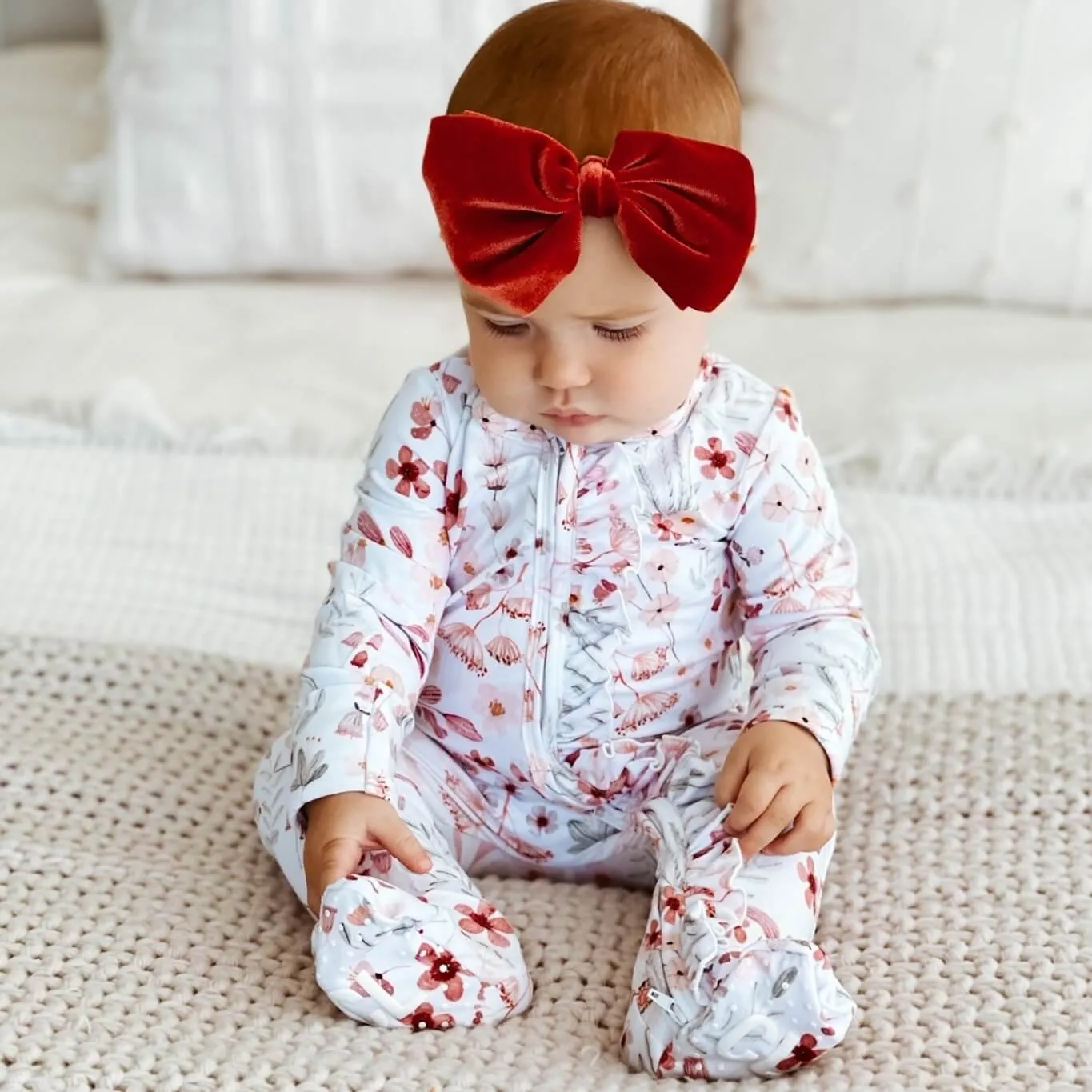 Girl Ruffle Zipper Footies - Best Sellers
