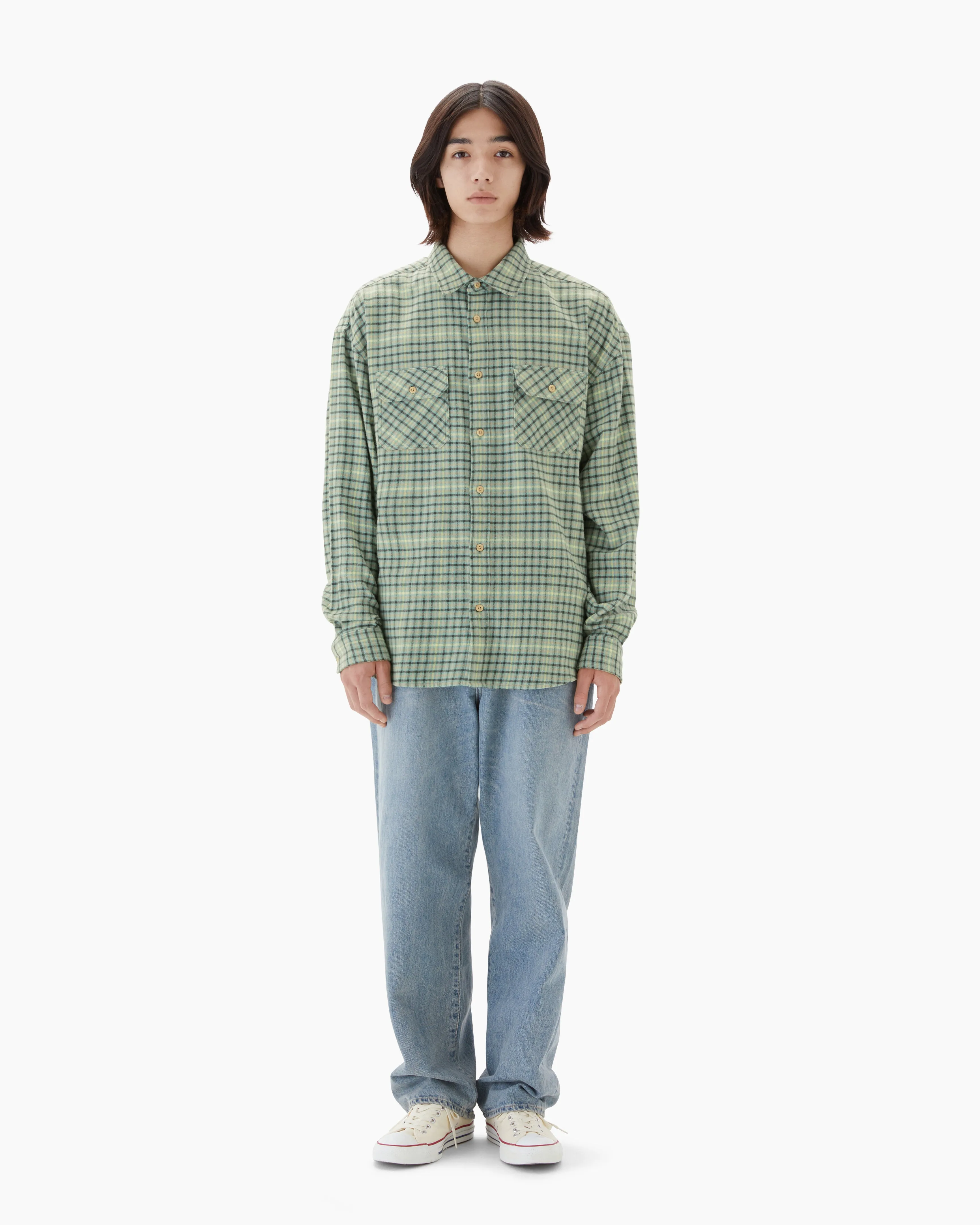 House Check Shirt Green