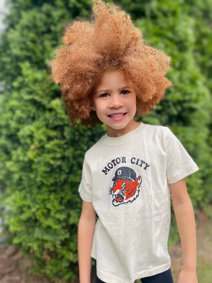 Ink Detroit Motor City Kitty Toddler T-Shirt - Natural