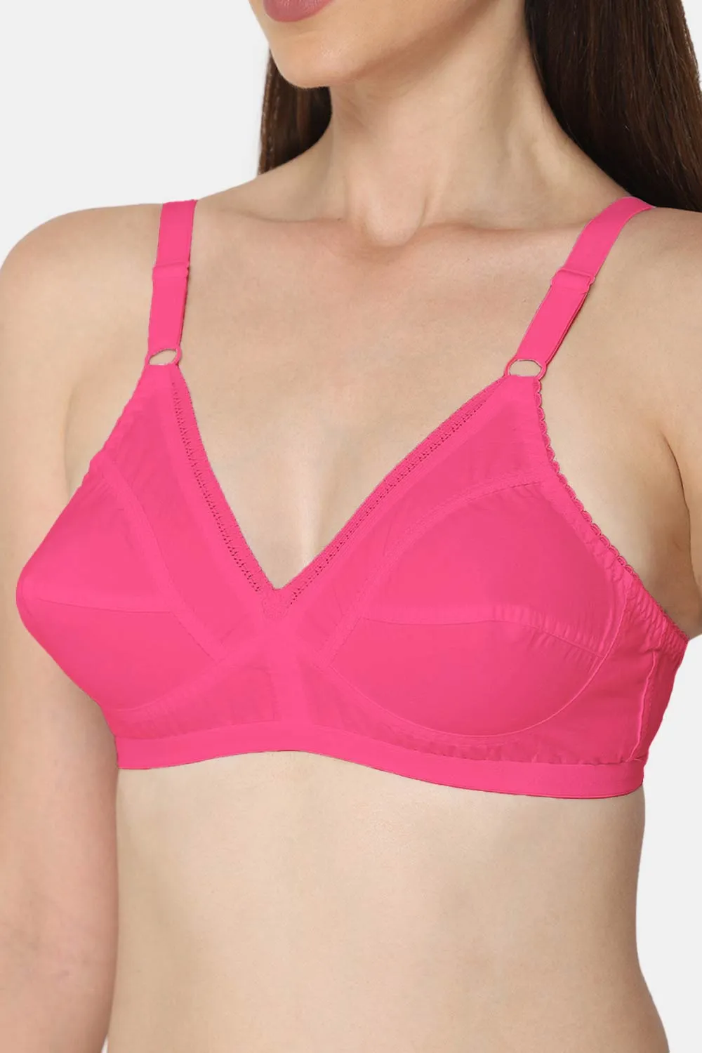 Medium Coverage Non-Padded Non-Wired Naidu Hall Saree Bra - Naturalle - Other Colors