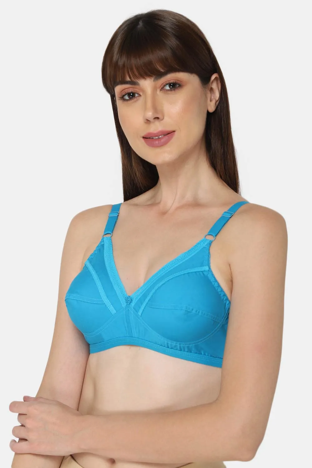 Medium Coverage Non-Padded Non-Wired Naidu Hall Saree Bra - Naturalle - Other Colors