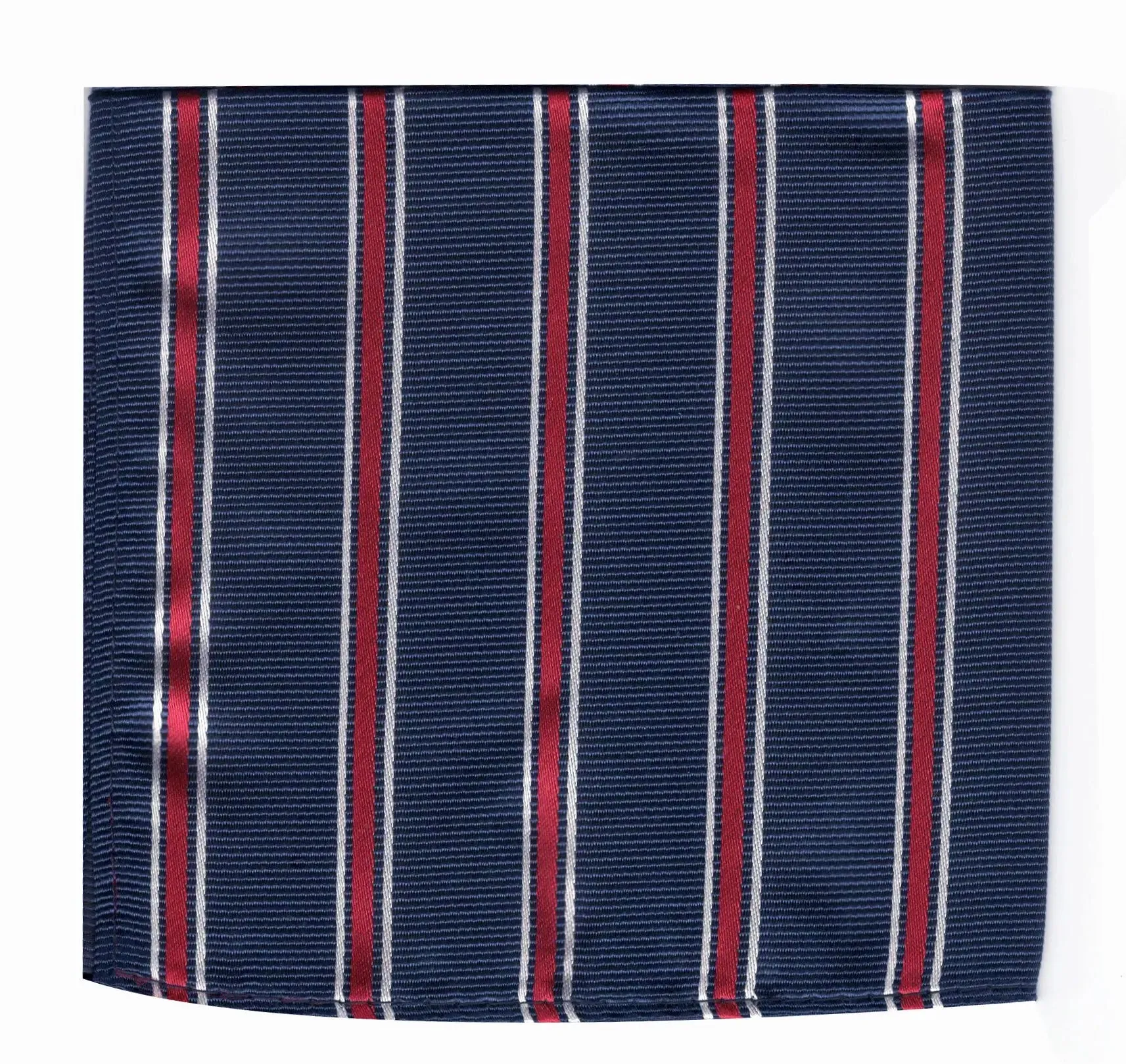 Navy Blue Stripe Pocket Square