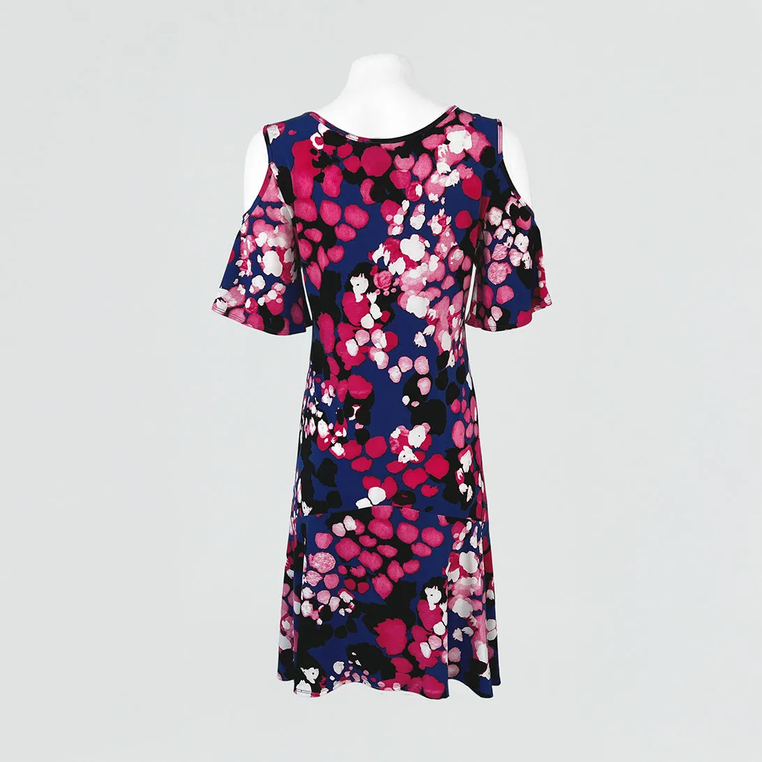 Open Shoulder Drop Waist Dress - Petal Gem - Final Sale!
