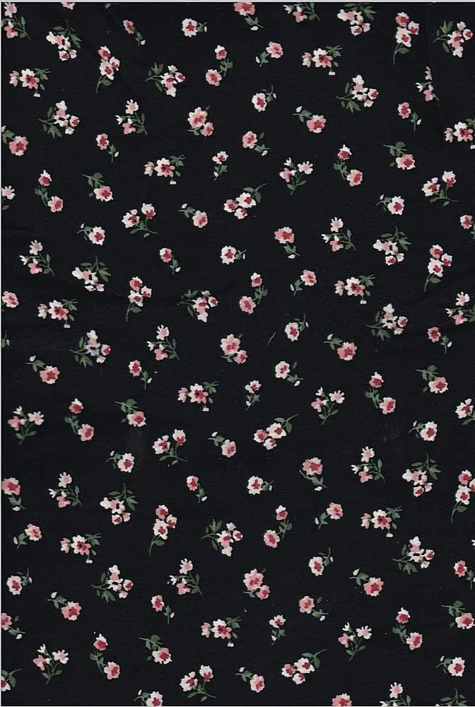 SUPER SOFT POLYESTER SPANDEX DBP / DTY BRUSHED DITSY FLORAL [NFF181209-009]