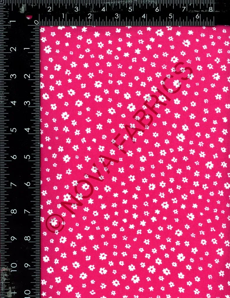 SUPER SOFT POLYESTER SPANDEX DBP / DTY BRUSHED DITSY FLORAL [NFF200714-009]