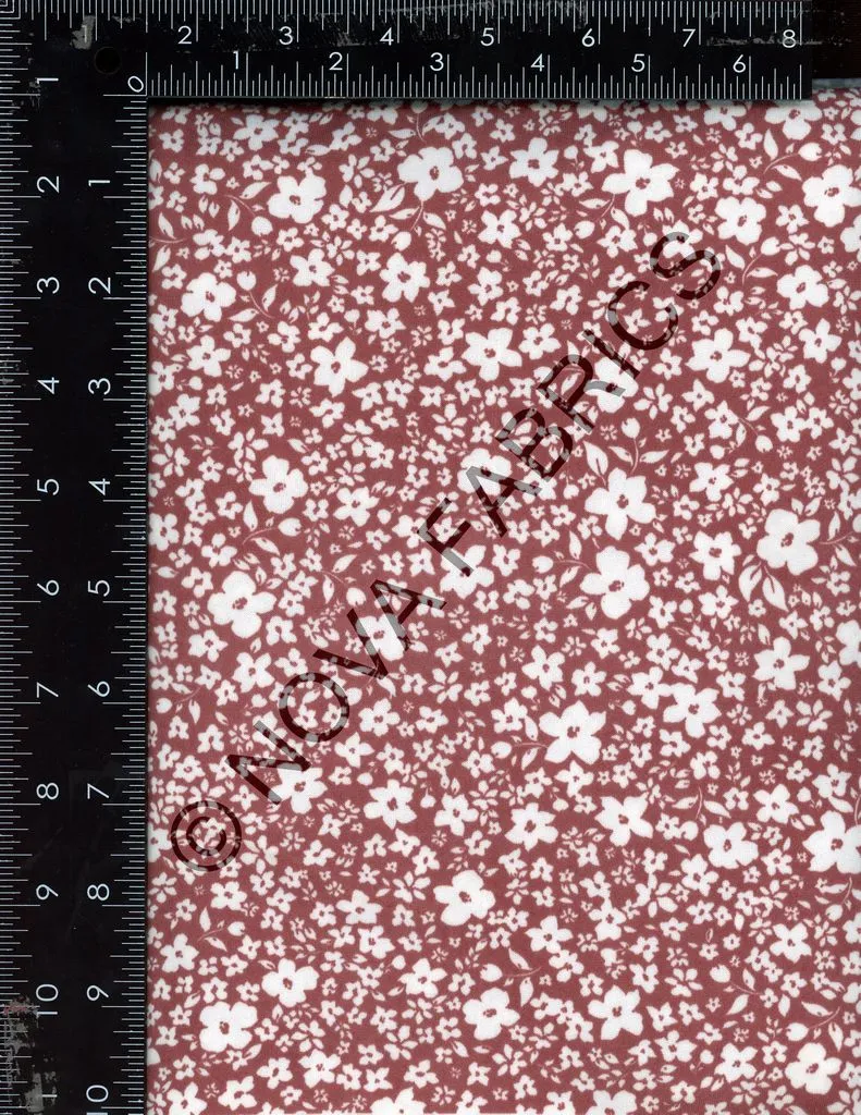 SUPER SOFT POLYESTER SPANDEX DBP / DTY BRUSHED DITSY FLORAL [NFF210122-009]