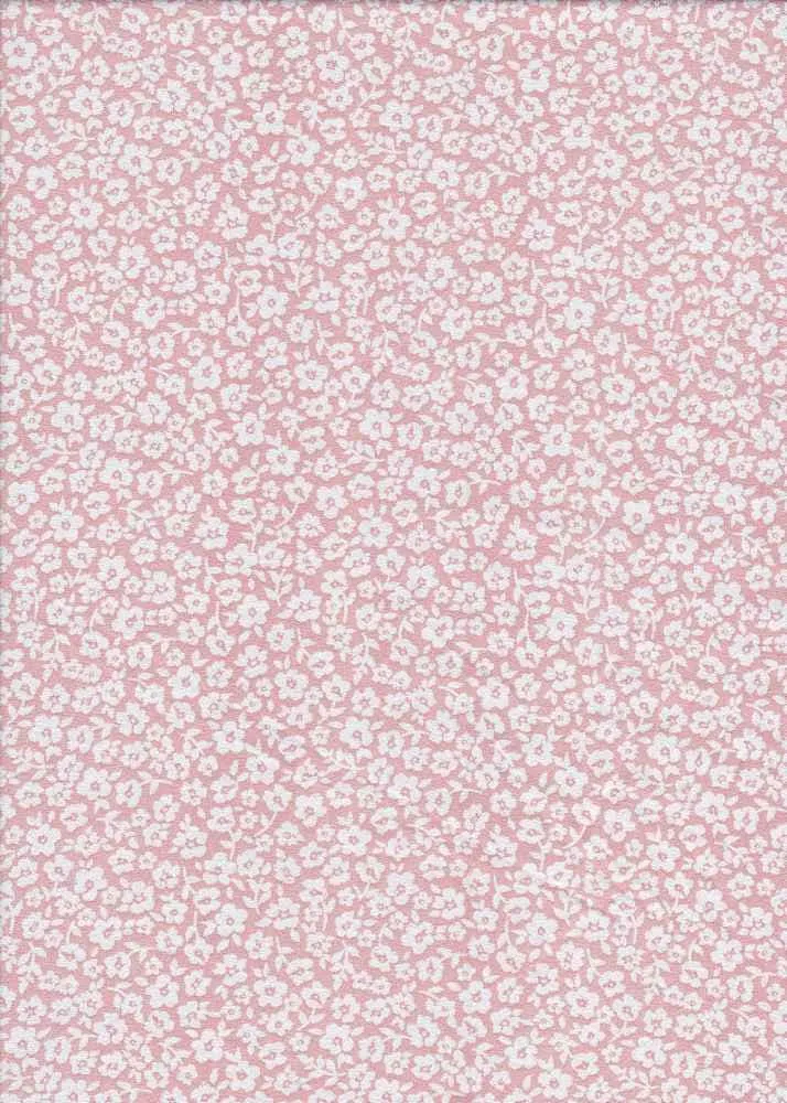 SUPER SOFT POLYESTER SPANDEX DBP / DTY BRUSHED DITSY MONOTONE FLORAL [NFF190611B-009]