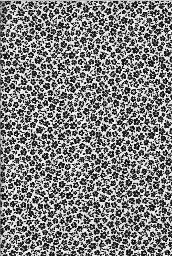 SUPER SOFT POLYESTER SPANDEX DBP / DTY BRUSHED DITSY MONOTONE FLORAL [NFF190611B-009]