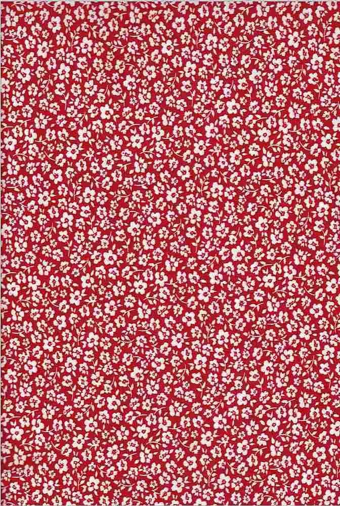 SUPER SOFT POLYESTER SPANDEX DBP / DTY BRUSHED DITSY MONOTONE FLORAL [NFF190611B-009]