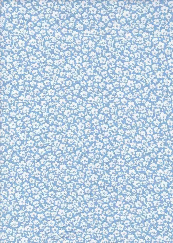 SUPER SOFT POLYESTER SPANDEX DBP / DTY BRUSHED DITSY MONOTONE FLORAL [NFF190611B-009]