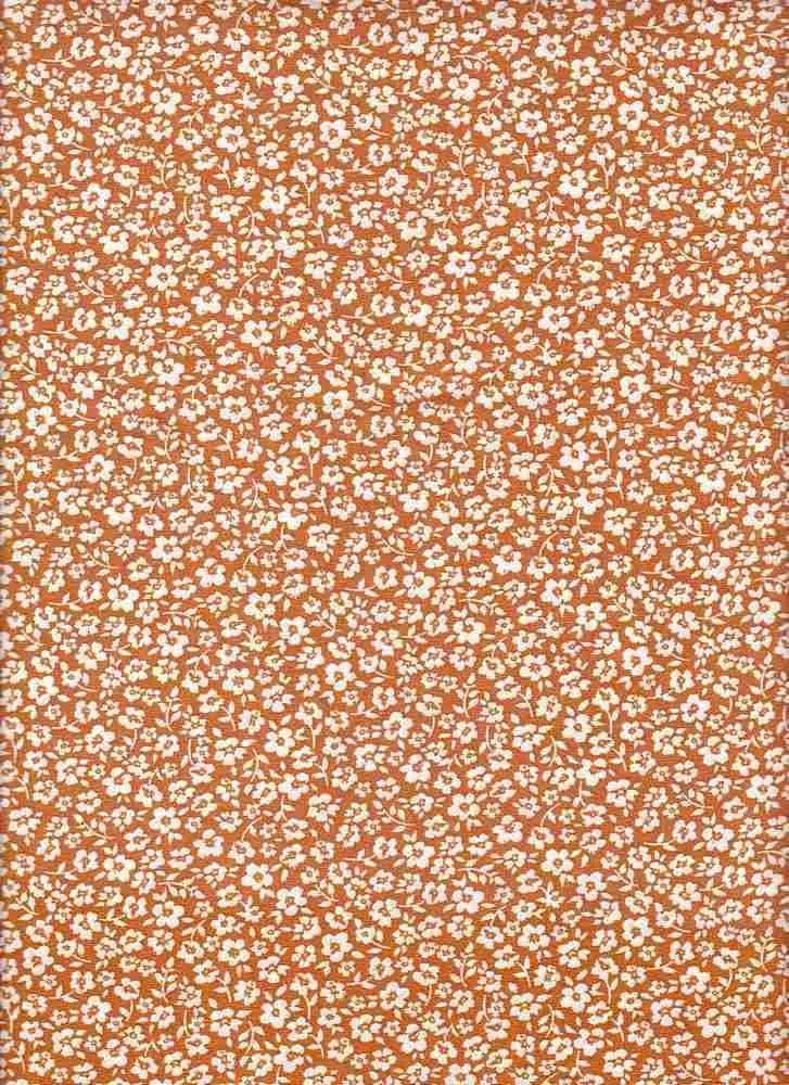 SUPER SOFT POLYESTER SPANDEX DBP / DTY BRUSHED DITSY MONOTONE FLORAL [NFF190611B-009]