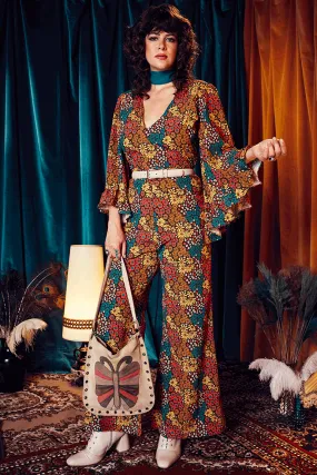 Sweet Angel Ditsy Floral Jumpsuit - SSA551 - UK10