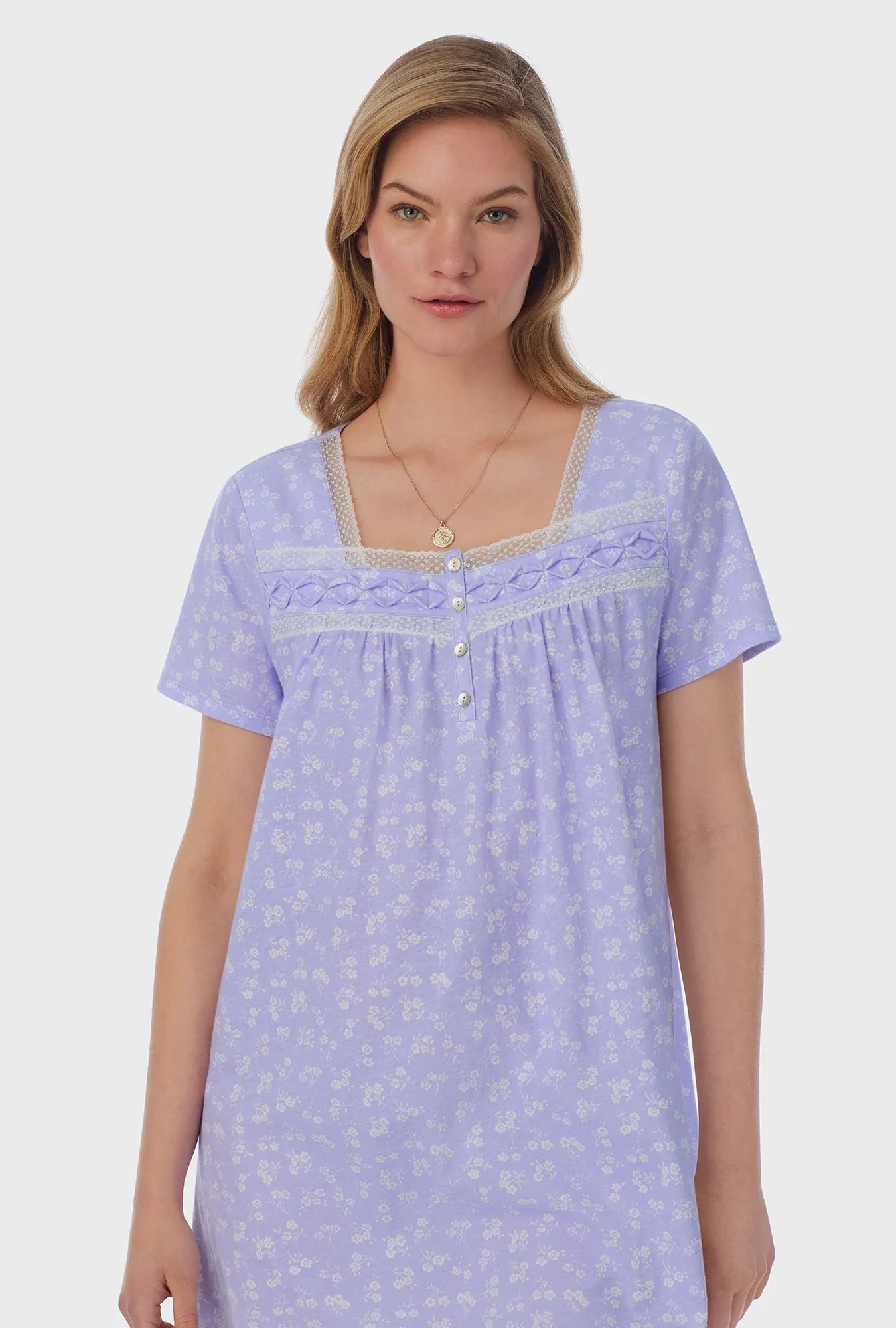 Sweet Ditsy Cotton Short Nightgown