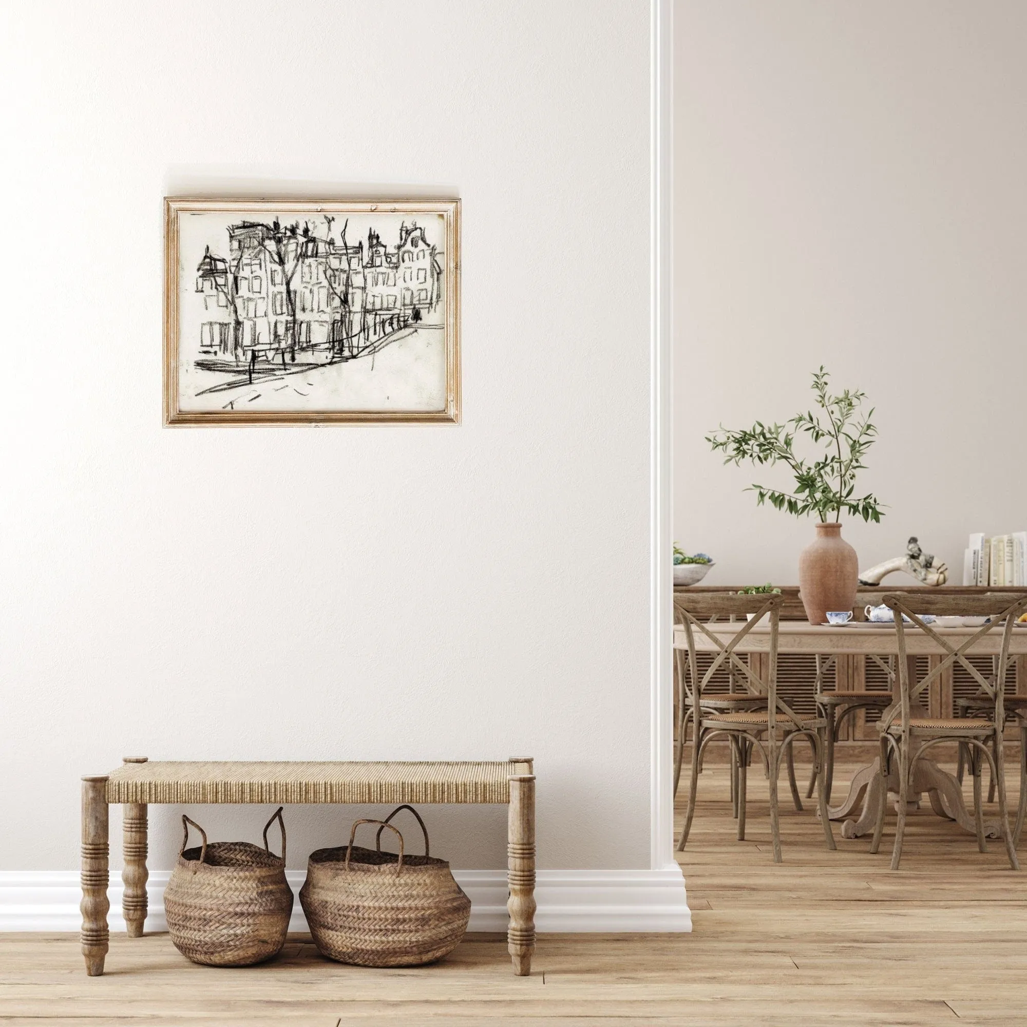 Vintage Houses Sketch