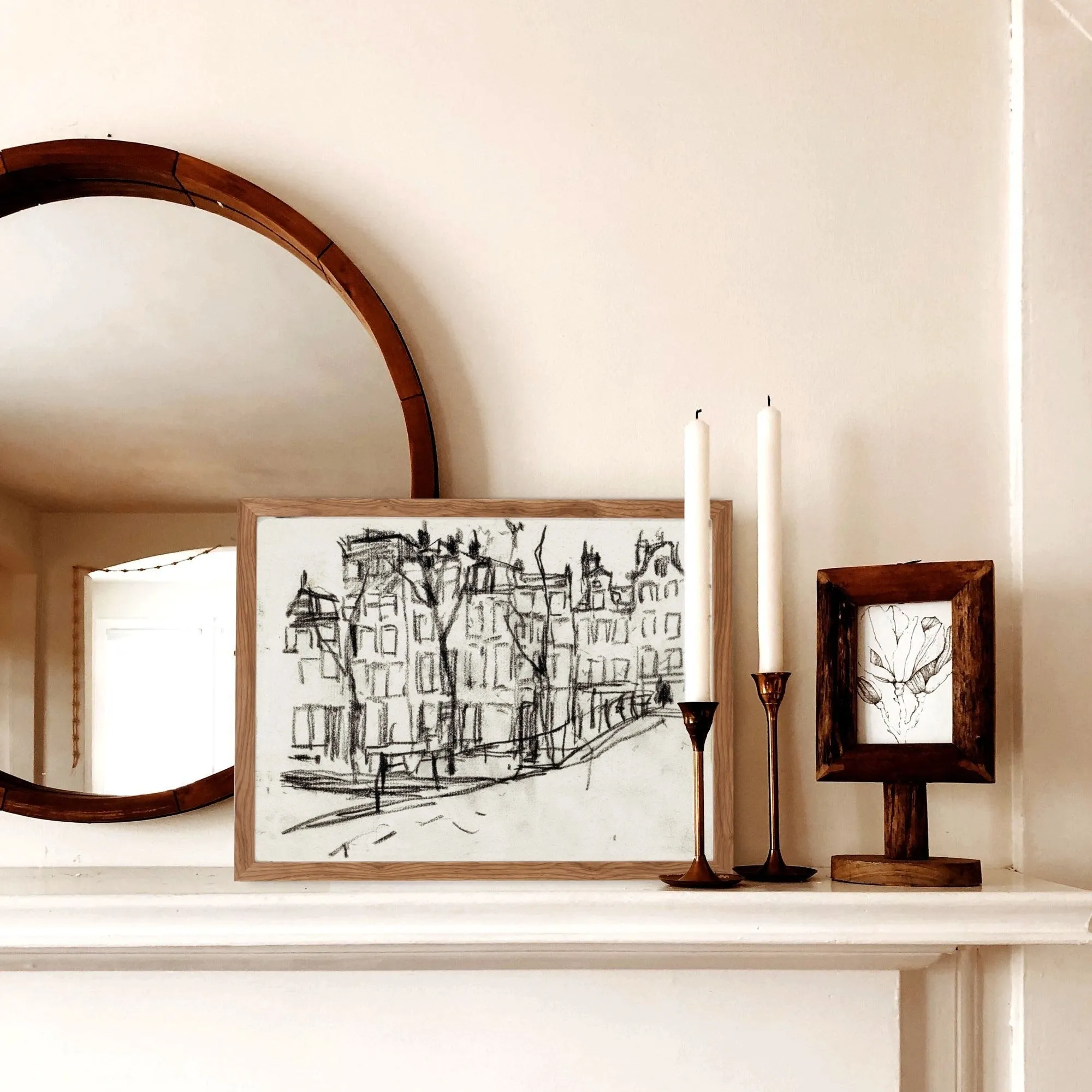Vintage Houses Sketch