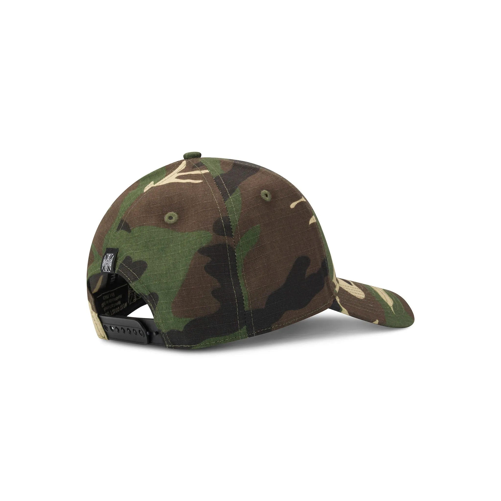 WCC OG CROSS RIPSTOP ROUNDBILL HAT - WOODLAND CAMOUFLAGE